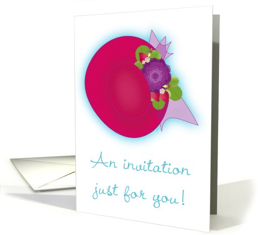 Brunch Invitations Red Hat card (592007)