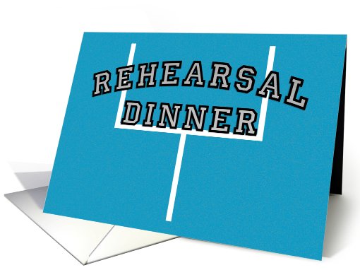 Rehearsal Dinner Invitations Football Theme card (592797)