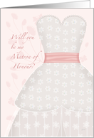 Be My Matron of Honour Lace Shadow card