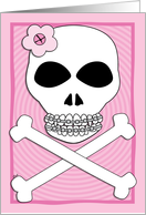 Getting Braces Congratulations Skull Crossbones Pirate card