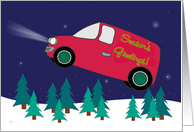 Christmas Season’s Greetings Automotive Business Industry card