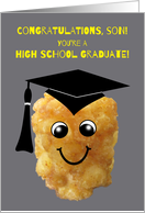 Son High School Graduation Congratulations Funny Tater Tot card