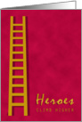 Congratulations Firefighter Graduation Ladder Hero card