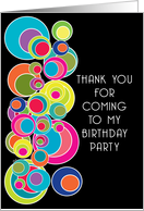 Thank You Cards For Coming To My Birthday Party From Greeting Card