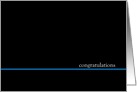 Police Officer Promotion Congratulations Thin Blue Line card