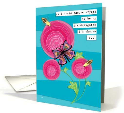 Birthday Wishes Pink Flowers Bees and Butterfly Like a... (818505)