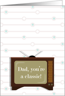 Father’s Day for Dad Classic Television Retro TV card