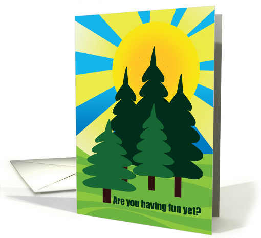 Summer Camp Sunshine Forest Thinking of You card (844506)
