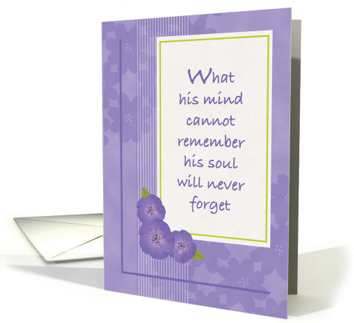 Encouragement for Caregiver of Man with Alzheimer's Disease card