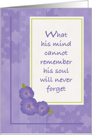 Encouragement for Caregiver of Man with Alzheimer’s Disease card