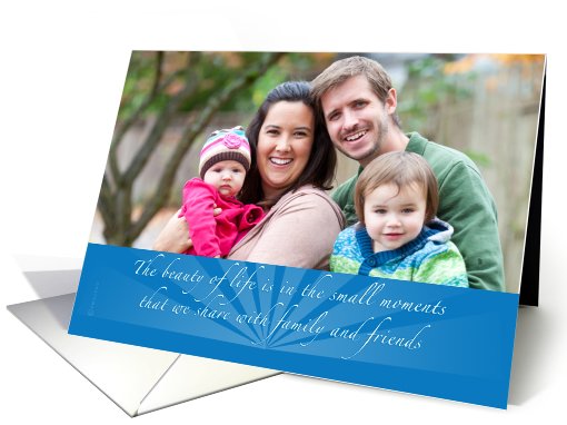 Hanukkah Photo Card Miracle of Light Blue Background with... (858966)