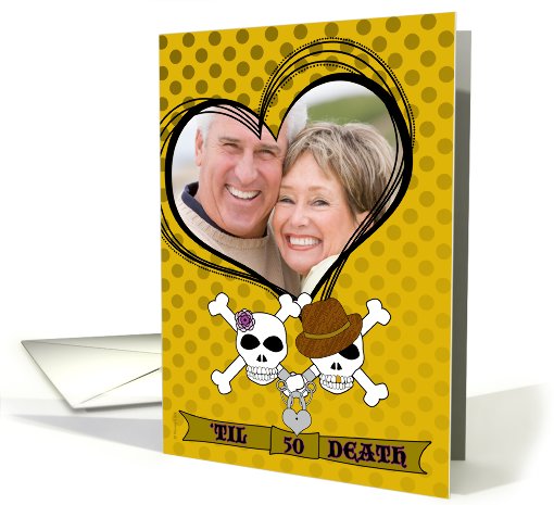 50th Wedding Anniversary Invitations Photo Card Skull and... (886174)