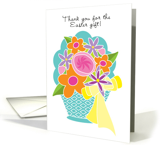 Thank You for Easter Gift Bright Colorful Spring Flowers... (918533)