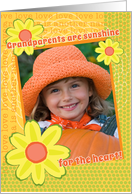 Grandparents Day Photo Card Sunshine Daisies Scrapbook Style card