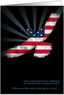 Eagle Scout Congratulations American Flag Eagle card