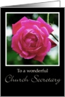 Rose Church Secretary Happy Birthday Card