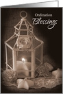 Ordination Blessings Sepia Lantern card