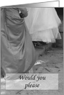 Wedding Junior Bridesmaid Bridal Party invitation card