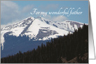 Happy Birthday Father Mountain Birthday Card