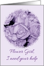 Please Be My Flower Girl Wedding Invitation card