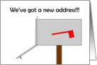 New Address with mailbox, Customizable card