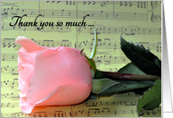 Thank You for Playing Music at My Wedding card