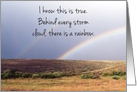 Rainbow Encouragement During Cancer Recovery card