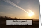 Sunset Prayers for Sympathy card