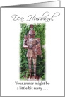 Husband Anniversary Knight in Shining Armor Humor card