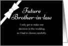 Future Brother-in-Law Will You be My Usher? card