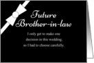 Future Brother-in-Law Will you be my Groomsman? card