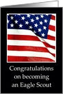 Flag Eagle Scout Congratulations card