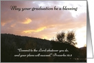 Graduation Scripture Blessing card