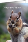 Chipmunk Romantic Humor card