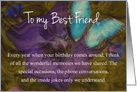 Happy Birthday to My Best Friend Butterflies card