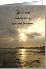 Loss of Son Sunrise Sympathy card