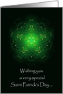 Green Starburst Saint Patrick’s Day card