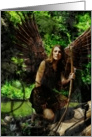 The Woods Huntress Fairy (blank inside) card
