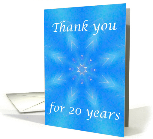 Thank You for 20 Years of Service Employee card (1124462)