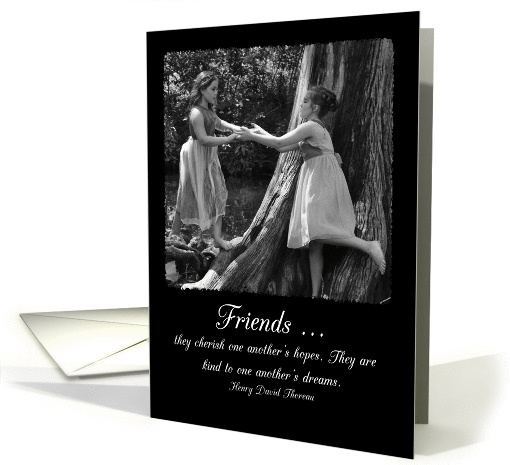Little Girls Friendship Thoreau card (1130072)