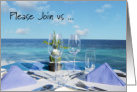 Scenic Ocean After Wedding Breakfast Invitation card