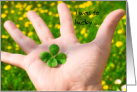 Four Leaf Clover, Love Saint Patrick’s Day card