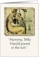 Humorous Vintage Motherhood Card