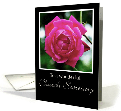 Rose Church Secretary Happy Birthday card (1310978)