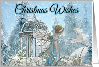 Winter Wonderland Christmas Wishes Fairy card