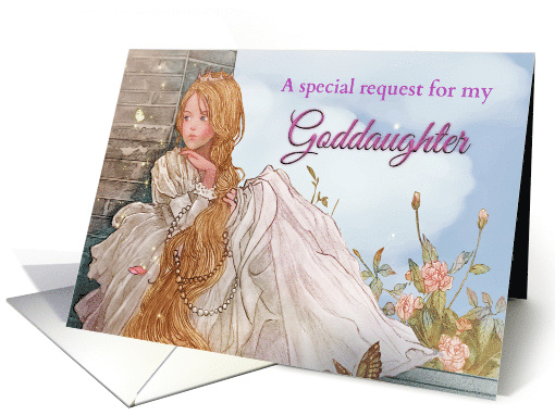 Goddaughter Flower Girl Princess Request card (1661668)