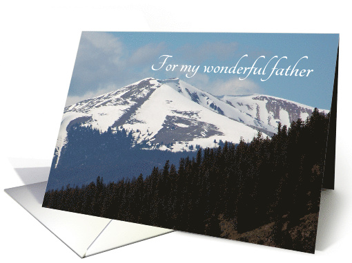Happy Birthday Father Mountain Birthday card (218301)