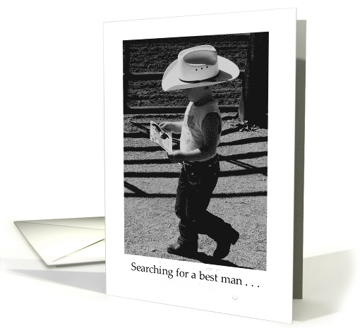 Best Man Little Cowboy Wedding Invitation card (233520)