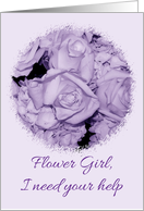 Please Be My Flower Girl Wedding Invitation card