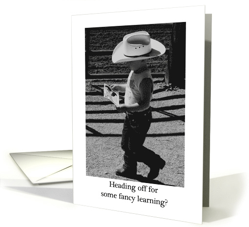 Back to School Cute Little Cowboy card (237854)